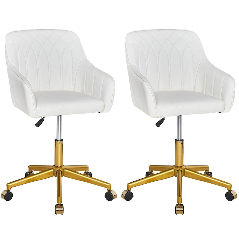 Chaise de bureau moderne, réglable en hauteur, pivotante à 360° avec piètement en métal