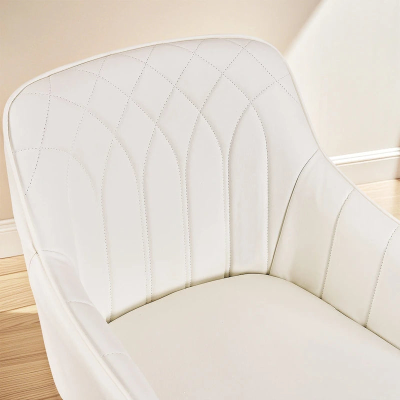 Chaise de bureau moderne, réglable en hauteur, pivotante à 360° avec piètement en métal