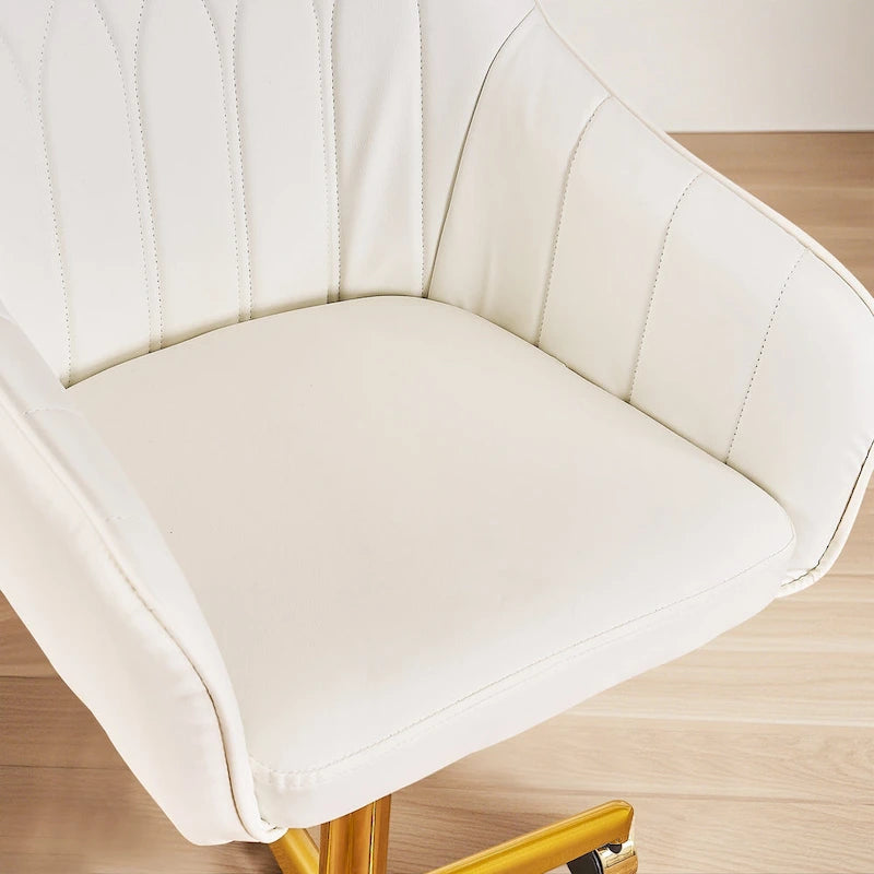 Chaise de bureau moderne, réglable en hauteur, pivotante à 360° avec piètement en métal