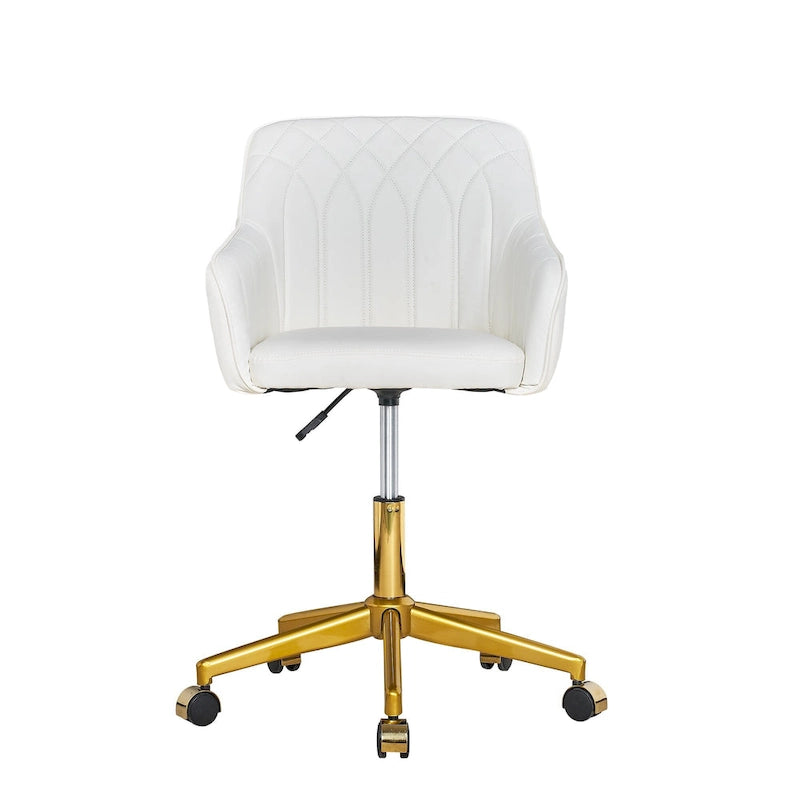 Chaise de bureau moderne, réglable en hauteur, pivotante à 360° avec piètement en métal