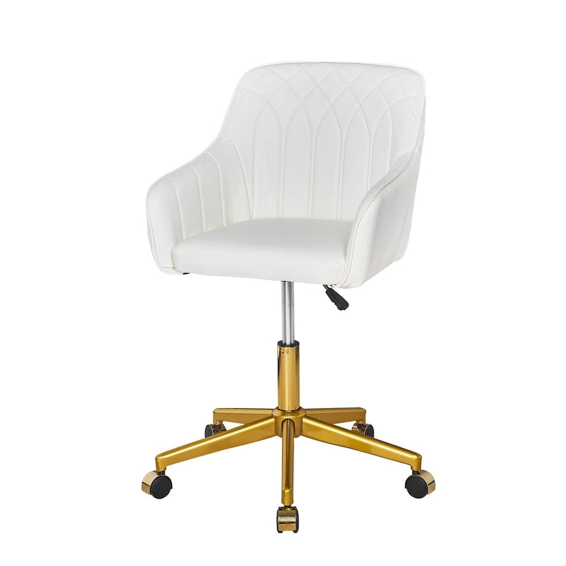 Chaise de bureau moderne, réglable en hauteur, pivotante à 360° avec piètement en métal
