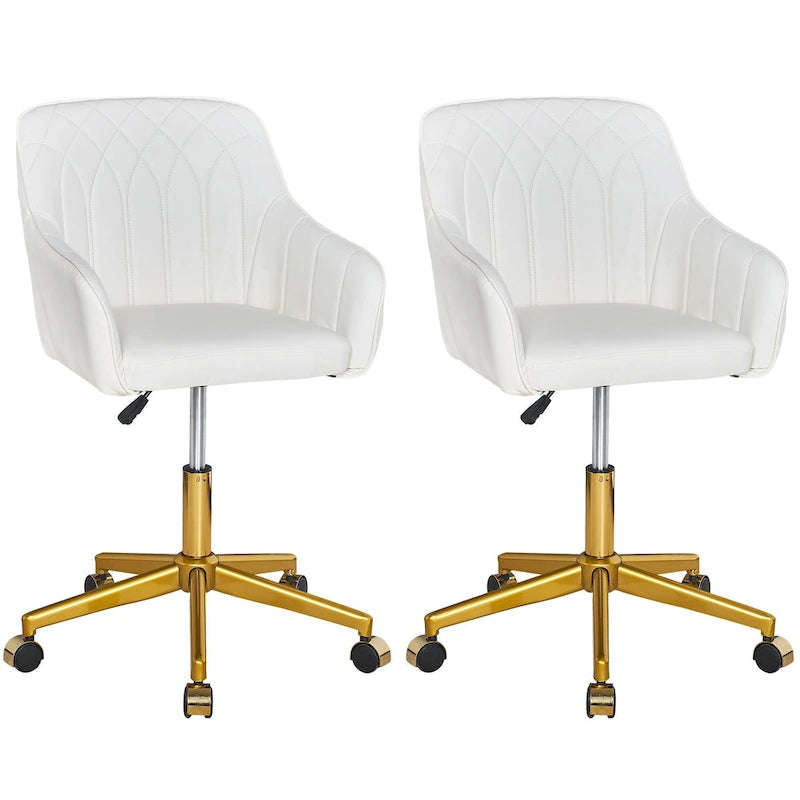 Chaise de bureau moderne, réglable en hauteur, pivotante à 360° avec piètement en métal