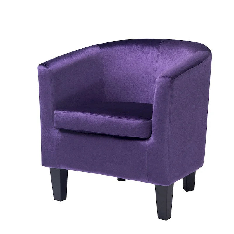 Fauteuil crapaud en velours
