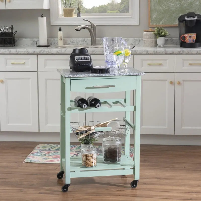 Desserte de cuisine mobile compacte