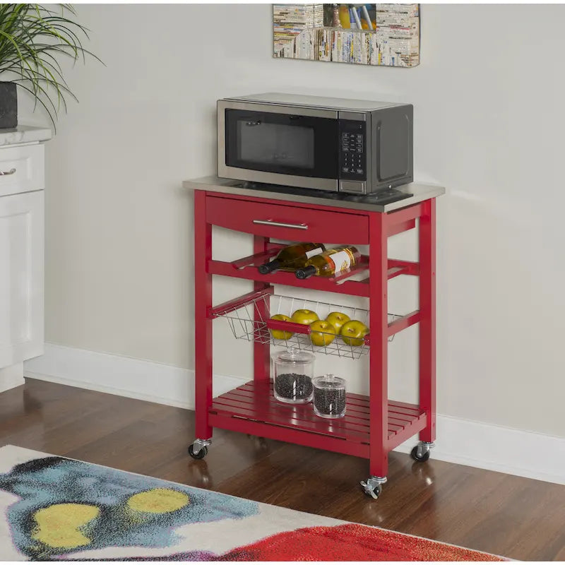 Desserte de cuisine mobile compacte