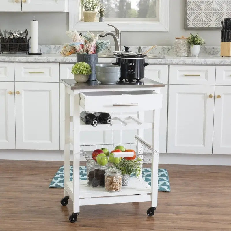Desserte de cuisine mobile compacte