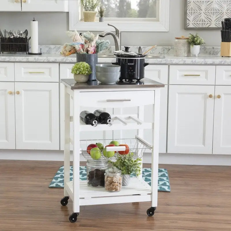 Desserte de cuisine mobile compacte
