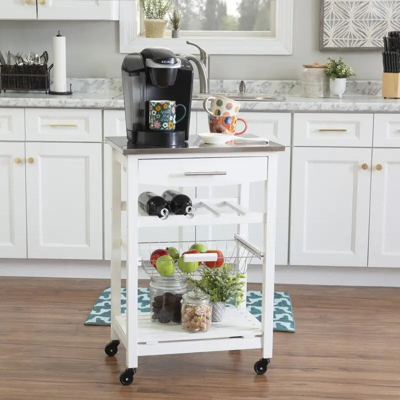 Desserte de cuisine mobile compacte