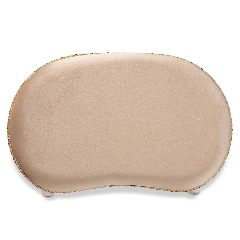 Pouf de coiffeuse traditionnel au style champêtre français