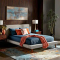 Laurencia Mid-Century Upholstered Platform Bed by iNSPIRE Q Modern