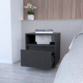Contemporary Nightstand with Spacious Drawer and Open Top Shelf