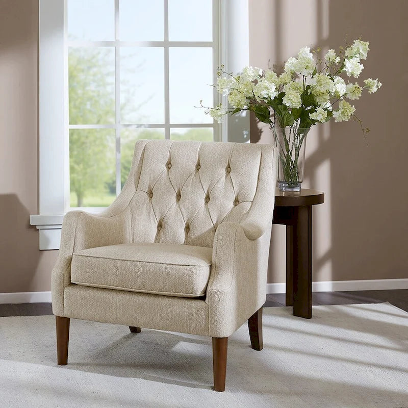 Button Tufted Accent Chairfor Living Room Bedroom Studio,Living Room Chairs Comfy Reading