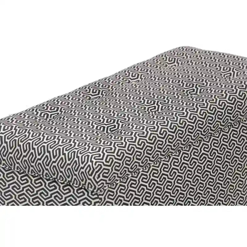 Banc coffre de rangement de salon de style transitionnel